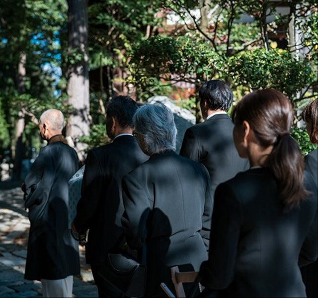 group of people walking